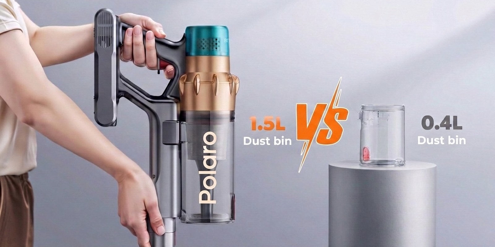Polaro V18 1.5-litre dust bin