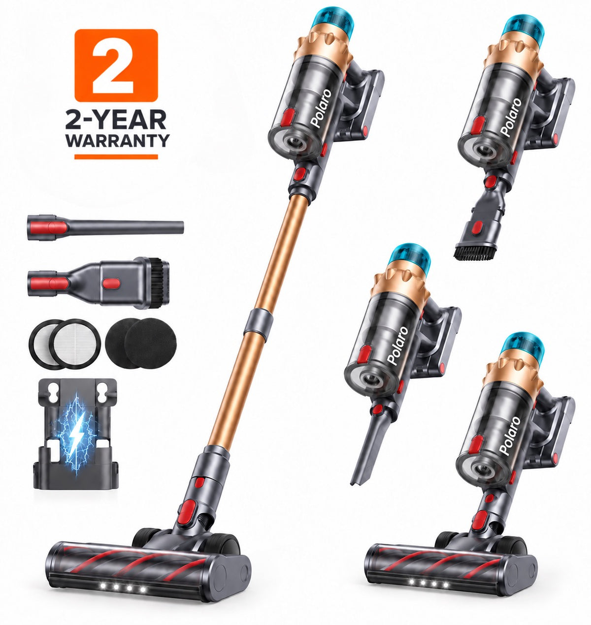 Polaro cordless vacuum cleaner